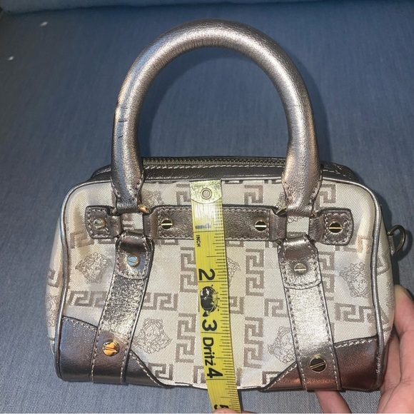 🔥Mini Versace🔥Medusa purse Vintage Versace bag Boston duffle bowler Y2k handbag - Picture 10 of 15